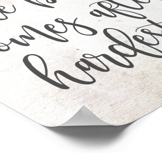 Poster La Meilleure Vue Arrive Après La Montée La Plus Di (Coin)