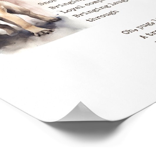 Poster La Mélodie du Bonheur de Pug (Coin)