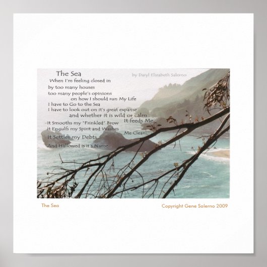 Poster La mer (Devant)