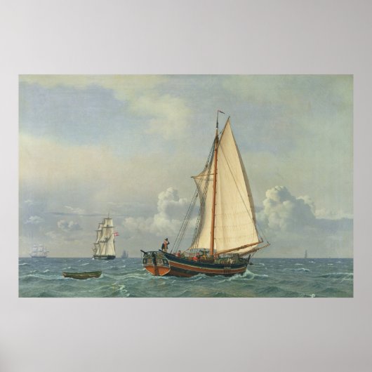 Poster La mer, 1831 (Devant)