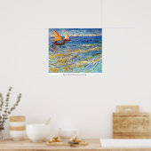 Poster La mer à Saintes-Maries par Vincent van Gogh (Cuisine)
