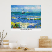 Poster La mer à Saintes-Maries Vincent Van Gogh (Cuisine)