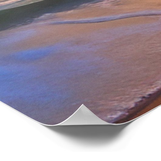 Poster La mer au coucher du soleil (Coin)