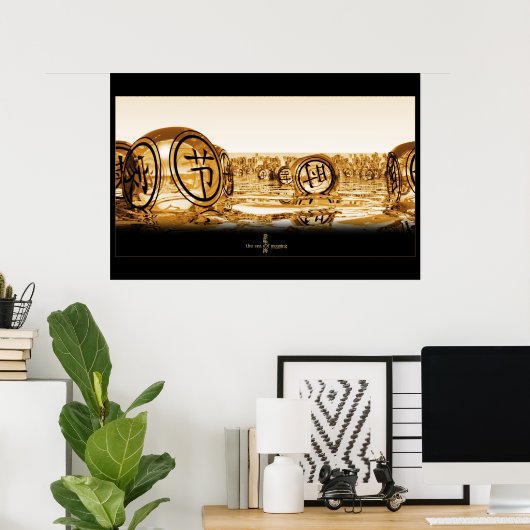 Poster la Mer de Signification (Bureau à domicile)