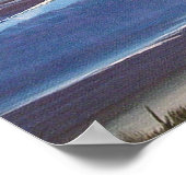 Poster La mer d'Hawaii à l'affiche de la peinture du couc (Coin)