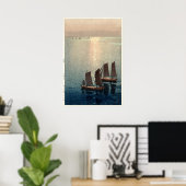 Poster La Mer Étincelante par Hiroshi Yoshida (Bureau à domicile)