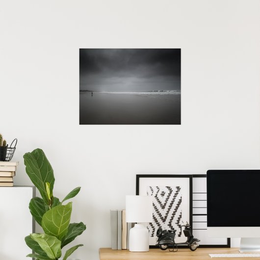 Poster La mer grise (Bureau à domicile)