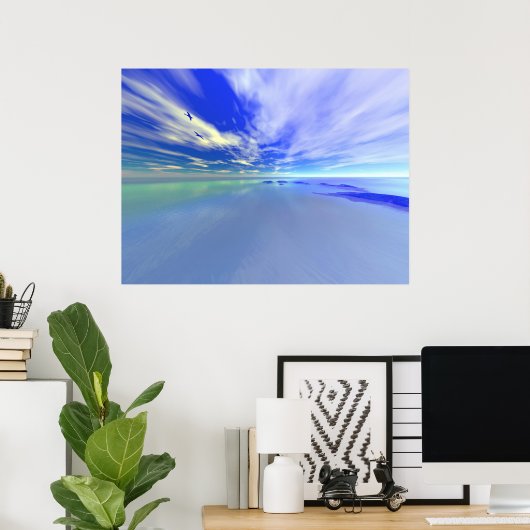 Poster La mer ouverte (Bureau à domicile)