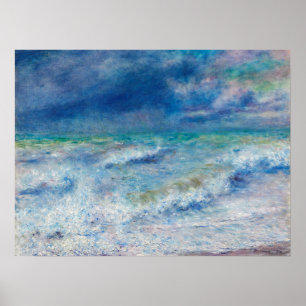 Poster La mer par Pierre-Auguste Renoir Art
