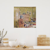 Poster La mère de l'artiste prend le petit déjeuner, 1899 (Cuisine)