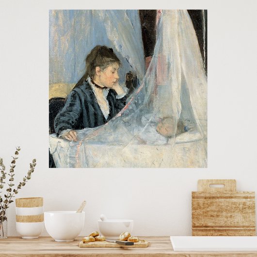 Poster La mère impressionniste regarde le sommeil de l'en (Cuisine)