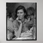 Poster La mère migrante de Dorothea Lange Florence Thomps (Devant)