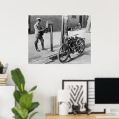 Poster La Merkel volante, début des années 1900 (Bureau à domicile)