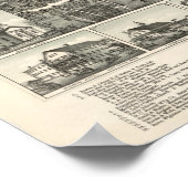 Poster La messe de Westborough. Carte panoramique antique (Coin)