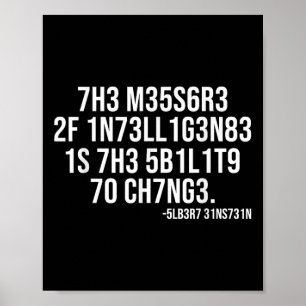 Poster La mesure de l'intelligence codée par la science m