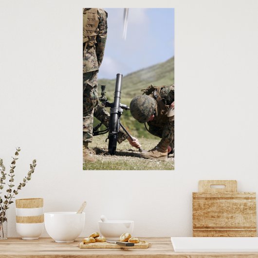 Poster La méthode de tir direct des mortiers (Cuisine)