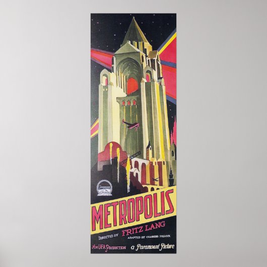 Poster La métropole de Fritz Lang (Devant)