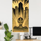 Poster La métropole de Fritz Lang (Bureau à domicile)