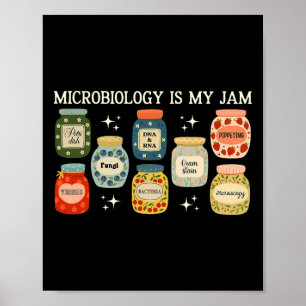 Poster La microbiologie est mon truc Bactéries et biologi