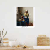 Poster La Milkmaid de Johannes Vermeer (Cuisine)