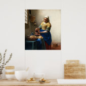 Poster La Milkmaid, Jan Vermeer (Cuisine)
