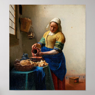 Poster La Milkmaid   Johannes Vermeer  