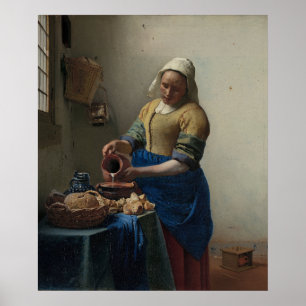 Poster La Milkmaid — Vermeer (1658-59)