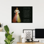 Poster La Miséricorde divine de Jésus. (Bureau à domicile)
