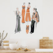 Poster La mode des années 30 (Cuisine)