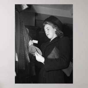 Poster La mode des femmes, les années 1940
