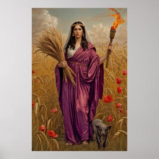 Poster La Moisson Silencieuse de Déméter – Un Portrait Lu (Devant)