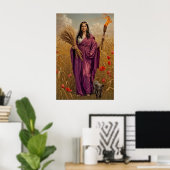 Poster La Moisson Silencieuse de Déméter – Un Portrait Lu (Bureau à domicile)