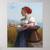 Poster La moissonneuse, Bouguereau (Devant)