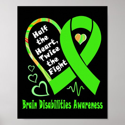 Poster La Moitié Du Coeur Deux Fois Les Handicapés Du Cer (Devant)