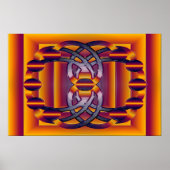 Poster la molécule brillante (Devant)