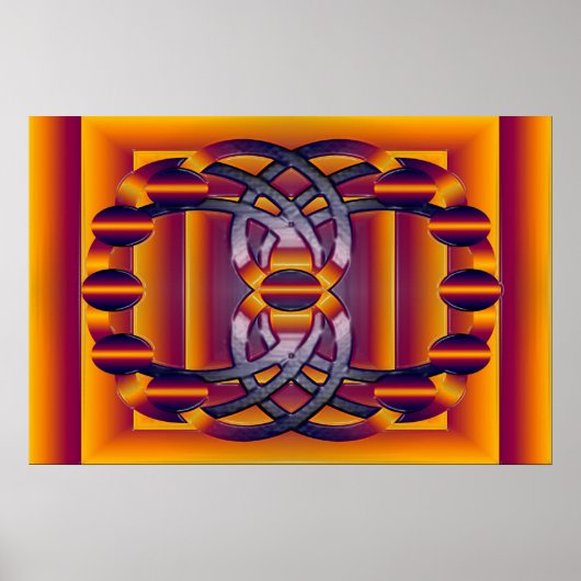 Poster la molécule brillante (Devant)