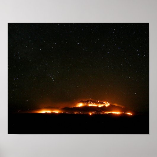 Poster La montagne anima en feu (Devant)