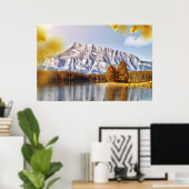 Poster La montagne d'automne (Bureau à domicile)