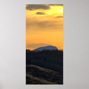 Poster La montagne de Buffalo au coucher du soleil