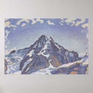 Poster La Montagne Des Moines Aux Nuages (Ferdinand Hodle