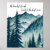 Poster La montée la plus dure, mène à la meilleure vue (Devant)