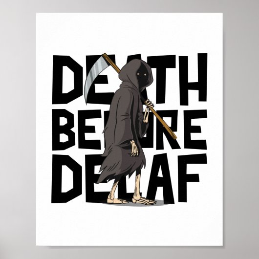 Poster La mort avant le décaféiné (Devant)