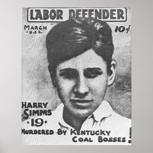 Poster La mort de Harry Simms (Devant)