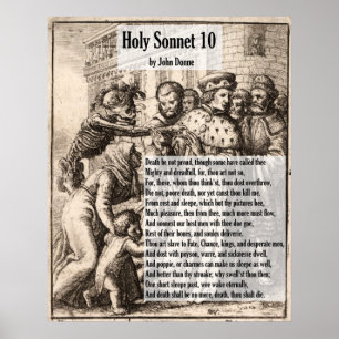 Poster La mort de John Donne, ne soit pas sonnet