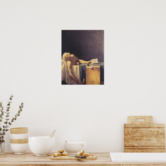 Poster La mort de Marat (Cuisine)