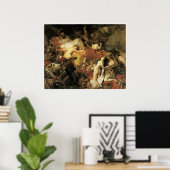 Poster La mort de Sardanapalus, 1827 (Bureau à domicile)