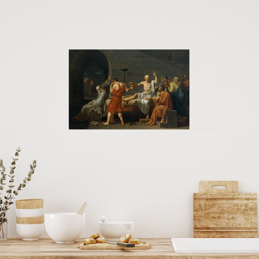 Poster La Mort De Socrate (Cuisine)