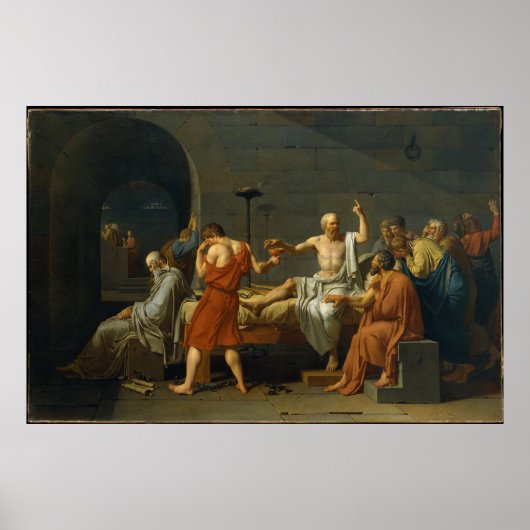 Poster La mort de Socrate par Jacques-Louis David 1787 (Devant)