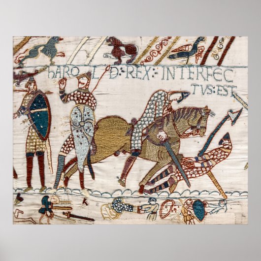 Poster La mort du roi Harold (Tapisserie de Bayeux) (Devant)