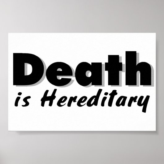 Poster La mort est héréditaire (Devant)